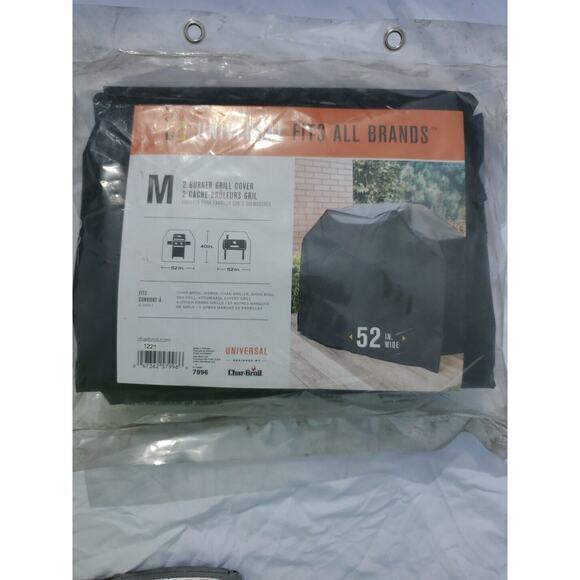 UNIVERSAL 52 inchs Grill Cover Barbecue Char Broil All-Season 2 Burner Medium - Picture 1 of 5
